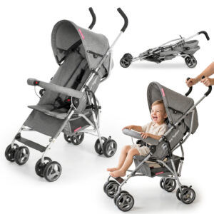Esernyőre csukható babakocsi